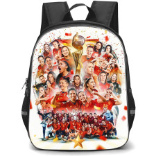 Spain Women National Team World Cup Backpack StudentPack - Trophy 2023 Team Poster