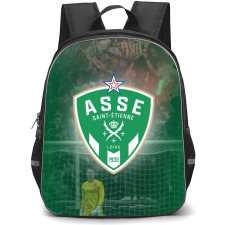 AS Saint Etienne Backpack School Bag StudentPack - Logo Team In Game Background Football Club