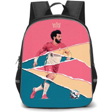 Mohamed Salah Backpack StudentPack - Mohamed Salah Liverpool F.C. The Egypt King Colorful Poster