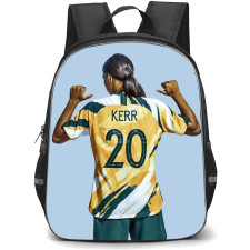 Sam Kerr Backpack StudentPack - Sam Kerr 20 Australia Women's National Football Standing Back Wearing World Cup 2019 Jersey
