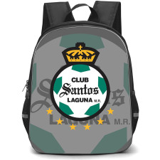 Club Santos Laguna, S.A. de C.V. Backpack School Bag StudentPack - Club Santos Laguna, S.A. de C.V. Logo with Blur Logo Effect Background