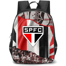 Sao Paulo Futebol Clube Backpack School Bag StudentPack - Sao Paulo Futebol Clube Stadium with Logo Crowd Effect