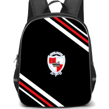 Shildon Association Football Club Backpack School Bag StudentPack - Shildon Association Football Club Large Logo With Stripe