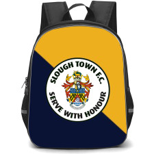 Slough Town Backpack School Bag StudentPack - Logo In Navy And Yellow Background Football Club