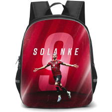 Dominic Solanke School Backpack StudentPack - Dominic Solanke 9 A.F.C. Bournemouth Celebration On Red Graphic Art