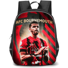Dominic Solanke School Backpack StudentPack - Dominic Solanke A.F.C. Bournemouth Clapping On Red Strip Graphic Art