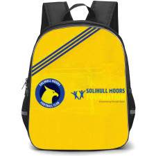 National League Solihull Moors Backpack School Bag StudentPack - Large Logo Wordmark In Yellow Background