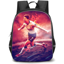 Son Heung School Backpack StudentPack - Son Heung 7 Tottenham Hotspur F.C. On Fire Poster