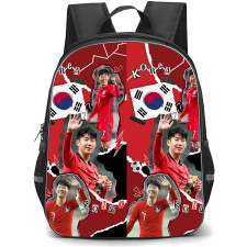 Son Heung-Min School Backpack StudentPack - Son Heung-Min South Korean Football Team Candid Graphic Art Poster