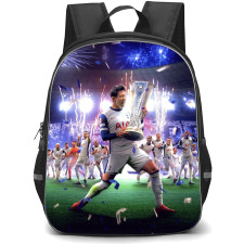 Son Heung-Min Backpack StudentPack - Son Heung-Min Portrait Fireworks Background