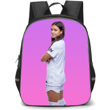 Sophia Smith Backpack StudentPack - Sophia Smith United States Women's National Football Side Portrait On Pink Background