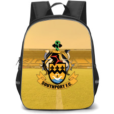 National League North Southport Backpack School Bag StudentPack - Large Logo In Field Background