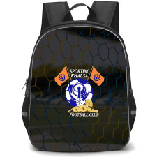 Sporting Khalsa Football Club Backpack School Bag StudentPack - Sporting Khalsa Football Club Goal Net with Logo