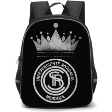 Club Sportivo Independiente Rivadavia Backpack School Bag StudentPack - Club Sportivo Independiente Rivadavia Logo with Black Background