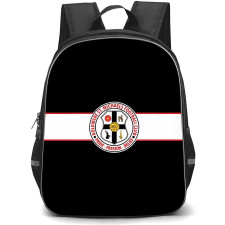 Boldmere St Michaels Football Club Backpack School Bag StudentPack - Boldmere St Michaels Football Club Logo with Horizontal Stripe Black Effect