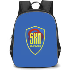 SKN St. Polten Backpack School Bag StudentPack - Old Logo In Blue Background