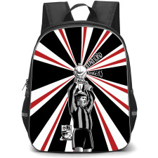 Stafford Rangers Football Club Backpack School Bag StudentPack - Stafford Rangers Football Club with Logo Trophy Victory Burst Stripe Red Effect