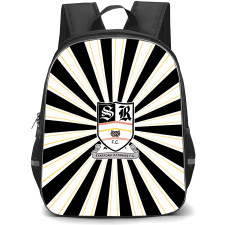 Stafford Rangers Football Club Backpack School Bag StudentPack - Stafford Rangers Football Club with Logo Radial Stripe Black Effect