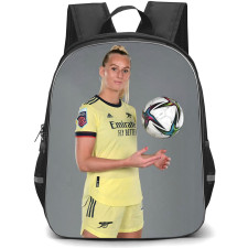 Stina Blackstenius Backpack StudentPack - Stina Blackstenius Wearing Arsenal F.C 2021-22 Jersey Poster