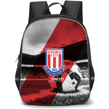 Stoke City F.C. Backpack StudentPack - Stoke City F.C. Logo Stripe Background