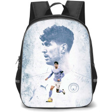 John Stones Backpack StudentPack - John Stones Manchester City F.C. Side Portrait Grayscale
