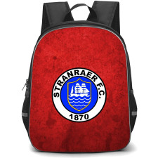 Stranraer Backpack School Bag StudentPack - Logo Concrete Red Background Football Club
