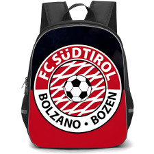FC Sudtirol Bolzano Backpack School Bag StudentPack - Logo In Red And Black Background