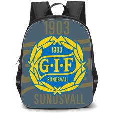GIF Sundsvall Backpack School Bag StudentPack - GIF Sundsvall Logo On Blur Background Football Club
