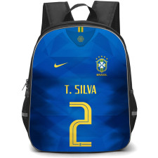Thiago Silva Backpack StudentPack - Thiago Silva Brazil National Football Team No. 2 Jersey
