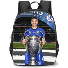 Thiago Silva Backpack StudentPack - Thiago Silva Chelsea F.C. Holding UEFA Champions League 2020-21 Poster