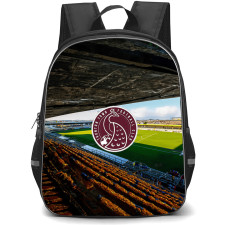 Taunton Town Football Club Backpack School Bag StudentPack - Taunton Town Football Club Stadium Background Center Logo Focus