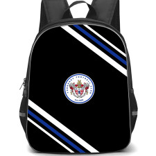 Thornaby Football Club Backpack School Bag StudentPack - Thornaby Football Club Large Logo With Stripe