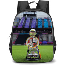 Tilbury Football Club Backpack School Bag StudentPack - Tilbury Football Club Logo with Blurred Trophy Effect