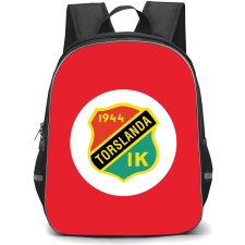 Torslanda IK Backpack School Bag StudentPack - Torslanda IK Logo On White Round Red Background Football Club