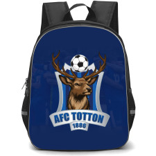 National League South AFC Totton Backpack School Bag StudentPack - Large Logo In Team Blue Background
