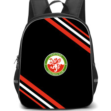 Trafford Football Club Backpack School Bag StudentPack - Trafford Football Club Large Logo With Stripe