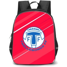 Trelleborgs FF Backpack School Bag StudentPack - Trelleborgs FF Logo On Red Background Football Club