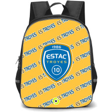 ES Troyes AC Football Club Backpack StudentPack - Troyes Football Club Medley Monogram Wordmark