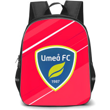Umea FC Backpack School Bag StudentPack - Umea FC Logo On Red Background Football Club