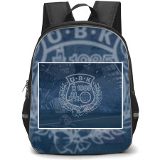 Utsiktens BK Backpack School Bag StudentPack - Utsiktens BK Retro Logo Poster Football Club