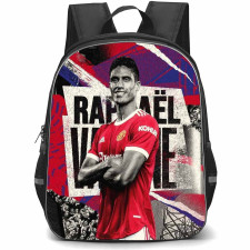Raphael Varane Backpack StudentPack - Raphael Varane Manchester United F.C. Portrait On Graphic Art Background