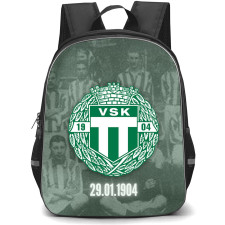 Vasteras SK Fotboll Backpack School Bag StudentPack - Vasteras SK Fotboll Logo On 1904 Retro Team Poster Football Club