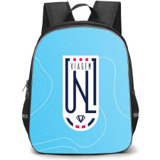 FK Viagem Usti Nad Labem Backpack School Bag StudentPack - Logo In Blue Abstract Background