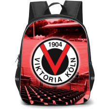 Viktoria Koln 1904 Backpack School Bag StudentPack - Logo Stadium Red Background Football Club