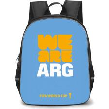 FIFA World Cup 2026 Argentina Backpack School Bag StudentPack - FIFA World Cup 2026 Argentina Pride Slogan Minimalist Poster