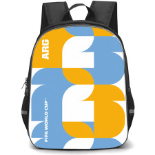 FIFA World Cup 2026 Argentina Backpack School Bag StudentPack - FIFA World Cup 2026 Argentina Retro Geometry Poster