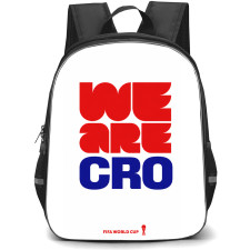 FIFA World Cup 2026 Croatia Backpack School Bag StudentPack - FIFA World Cup 2026 Croatia Pride Slogan Minimalist Poster