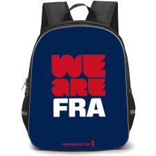 FIFA World Cup 2026 France Backpack School Bag StudentPack - FIFA World Cup 2026 France Pride Slogan Minimalist Poster