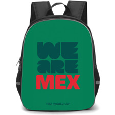 FIFA World Cup 2026 Mexico Backpack School Bag StudentPack - FIFA World Cup 2026 Mexico Pride Slogan Minimalist Poster