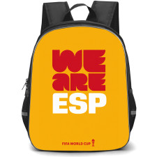 FIFA World Cup 2026 Spain Backpack School Bag StudentPack - FIFA World Cup 2026 Spain Pride Slogan Minimalist Poster